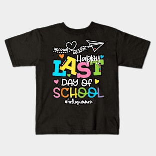 Last Day Of School Summer Students And Teachers Kids T-Shirt